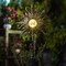 1 Pack Sun Solar Lights Garden Outdoor Waterproof Metal Decorative Stakes for Patio Yard Walkway LawnPatio Christmas Gifts Valentine's Day Gifts